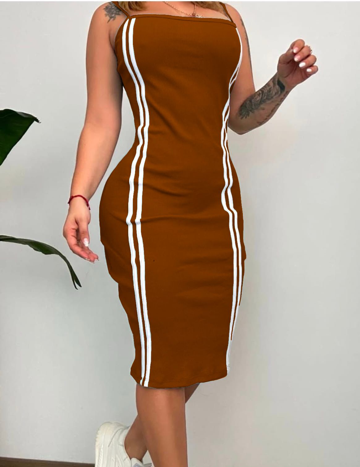 Vestido Mary Rib Dos Líneas