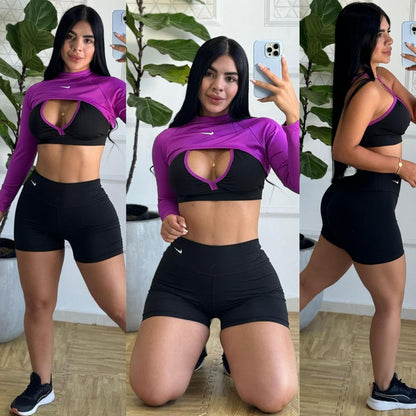 Conjunto Deportivo Corto 3 Piezas Chaqueta