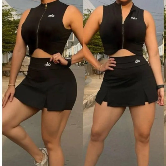 Conjunto Deportivo Falda Short Chaqueta alo Newflex