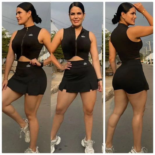 Conjunto Deportivo Falda Short Chaqueta alo Newflex