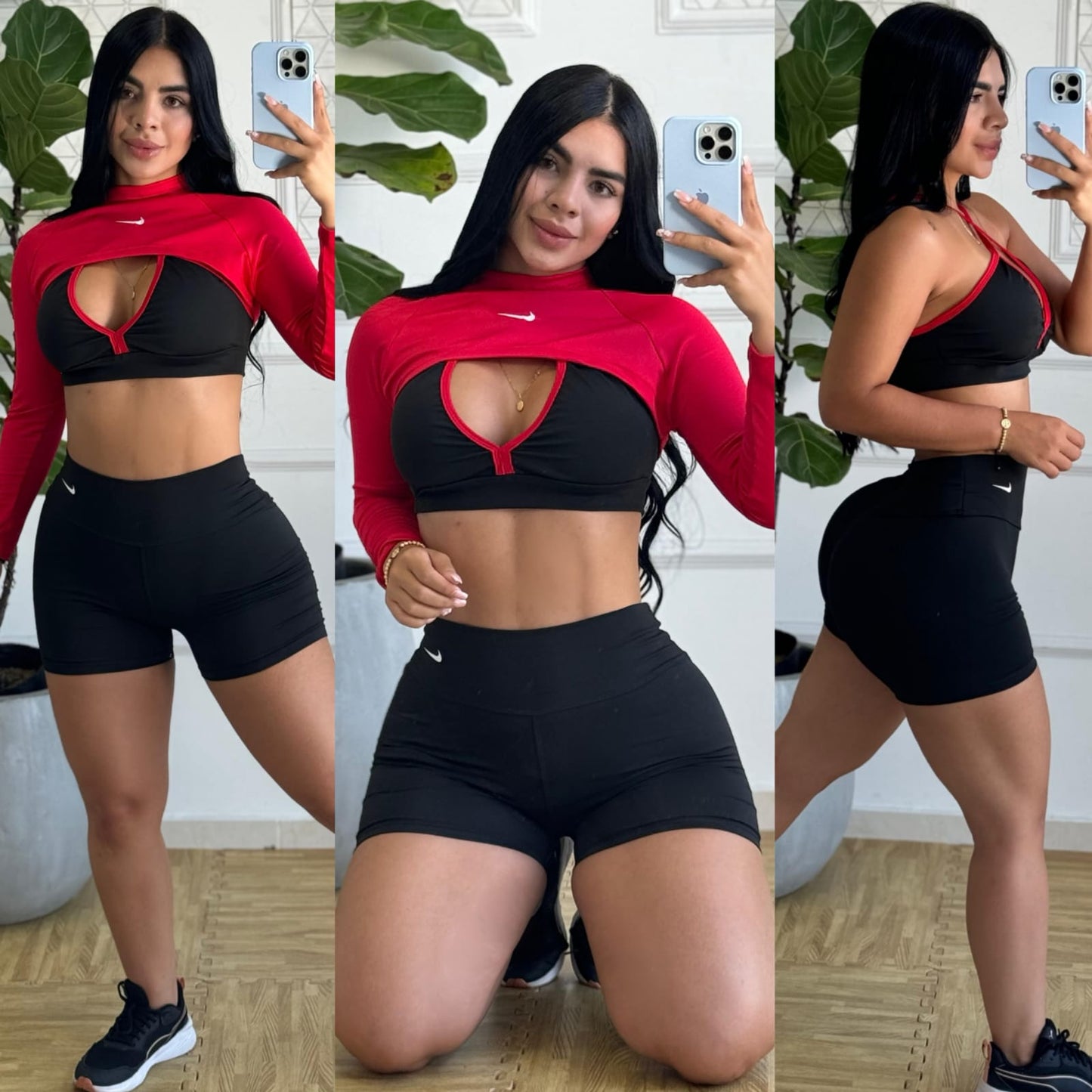 Conjunto Deportivo Corto 3 Piezas Chaqueta