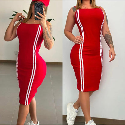 Vestido Mary Rib Dos Líneas