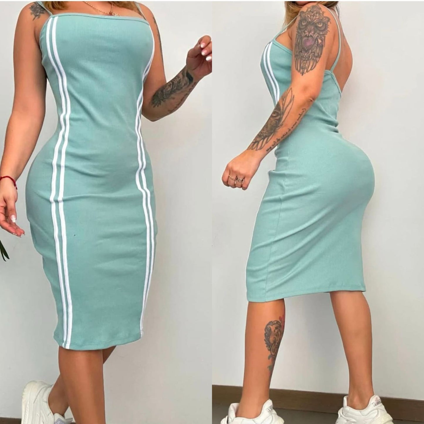 Vestido Mary Rib Dos Líneas